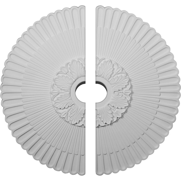 Ekena Millwork Melonie Ceiling Medallion, Two Piece (Fits Canopies up to 6 1/4"), 36 1/4"OD x 4"ID x 1 7/8"P CM36ME2-04000 - main